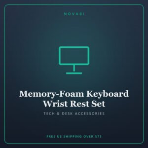 Memory-Foam Keyboard Wrist Rest Set